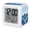 Navy Blue, Sky Blue, White, variant on Abstract Pine Trees Digital Alarm Clock for Bedrooms,Smart LED Alarm Clock with 7 Color Changing Night Light,Gray Forest Fogged Mist Contemporary Zen Silent Wake Up Clocks for Sleep Study 3.2"x3.2"