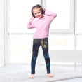 thumbnail image 5 of Girl's Legging Full-Length Colorful Print Tights For Dance Gym Everyday Wear The Whale in The Night Sky, 5 of 8