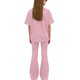 thumbnail image 5 of Camisas de Manga Larga de Niños Tamaño 12-14 Juventud Color Sólido Manga Corta Superior Y Pantalones Largos de Dos Piezas Conjunto de Niños de Vestir Casual, 5 of 6