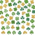 thumbnail image 2 of cpengpj Clearance Shamrocks Confetti Gold And Green St. Patrick's Day Table Confetti Double Sided Luck Shamrocks Glitter Confetti In 100 St. Patrick's Day Decorations, 2 of 6