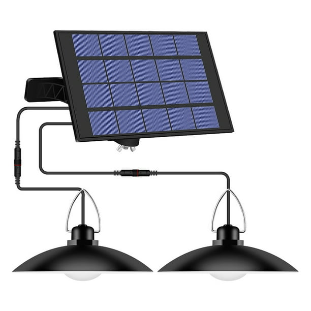 Billuyoard Luz colgante de jardín con energía solar, lámpara de iluminación LED impermeable para exteriores, decoración de patio Iluminación y accesorios blanco Billuyoard HA001442-01B