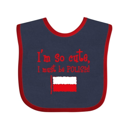 

Inktastic So Cute Polish Gift Baby Boy or Baby Girl Bib