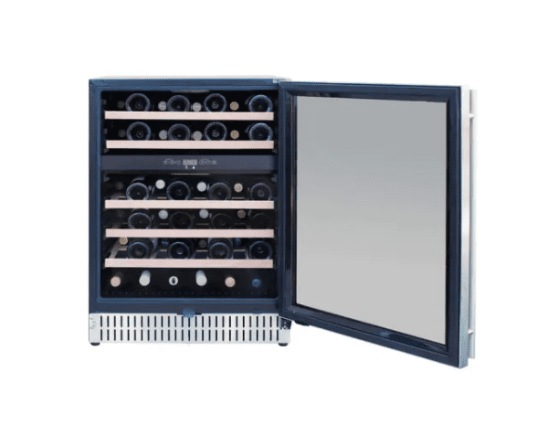 TrueFlame 24-inch Outdoor Rated Dual Zone Wine Cooler - TF-RFR-24WD