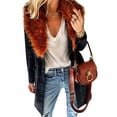 thumbnail image 2 of Gvmfive Women's Fashion Jacket Faux Fur Collar Coat Outwear, 2 of 8