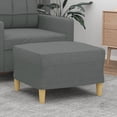 thumbnail image 1 of vidaXL Footstool Dark Grey 60x50x41 cm Fabric, 1 of 4