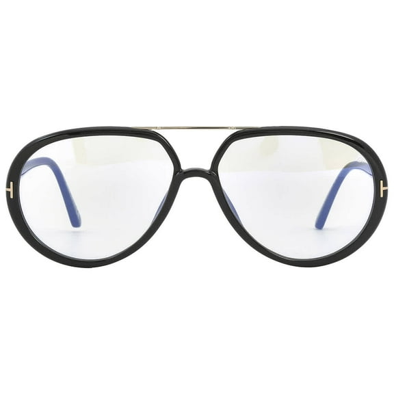 Tom Ford Blue Light Block Pilot Unisex Eyeglasses FT5838-B 001 57