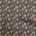 thumbnail image 1 of oneOone Rayon Navy Blue Fabric Floral Craft Projects Decor Fabric Printed By The Yard 56 Inch Wide, 1 of 4