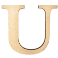 thumbnail image 1 of 20" Tall MDF Letter U | 1/8" Thick | Krafty Supply Letters | Times | Wooden Letter, 1 of 3