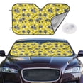 thumbnail image 2 of Fotbe Honeybee Car Windshield Sunshade | Sun Visor Protector Front Window Shade, Keeps Out UV Rays, Keeps Your Vehicle Cool-Medium, 2 of 7