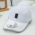 thumbnail image 2 of Daznico Hat with Fans Solar Power,Solar Fan Hat, Cap with Fan Baseball Cap Summer Outdoor Solar Energy Hat Cap Cooler Fan Baseball Cap Sun Cap,Hat with Solar Fans Built in,Hat with Fans, 2 of 4