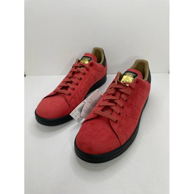 Adi-das x Disney Captain Hook Shoes Stan Smith Suede Red Black Mens Size 8 New