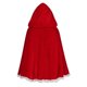 thumbnail image 4 of Capa de mujer para hombre y mujer, ideal para Halloween, para adultos y niños, con encaje plisado, color liso, con capucha, corta, de terciopelo., 4 of 4