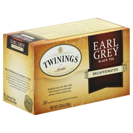 Twinings Of London Earl Grey Black Tea Decaffeinated 20 Ct Bags 1 23 Oz Box