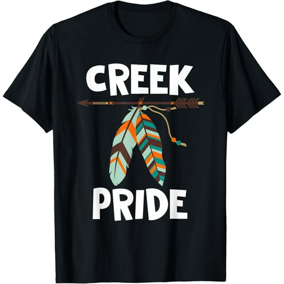 Creek Pride Feathers Native American T-Shirt