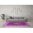 thumbnail image 3 of Ahgly Company Indoor Round Persian Purple Traditional Area Rugs, 7' Round, 3 of 4