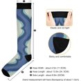 thumbnail image 3 of Coolnut Geometric Compression Socks, 1 Pack Women Men Long Stocking (20-30mmHg) Travel Knee High Stockings for Athletic Sports,Running,Cycling,Nursing, 3 of 6