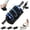 Blue, variant on Cordless Rechargeable Electric Rolling Percussion Roller with Stand Base, Adjustable Intensity Deep Tissue Roller for Feet Legs Back Muscle Relaxation Workout Recovery