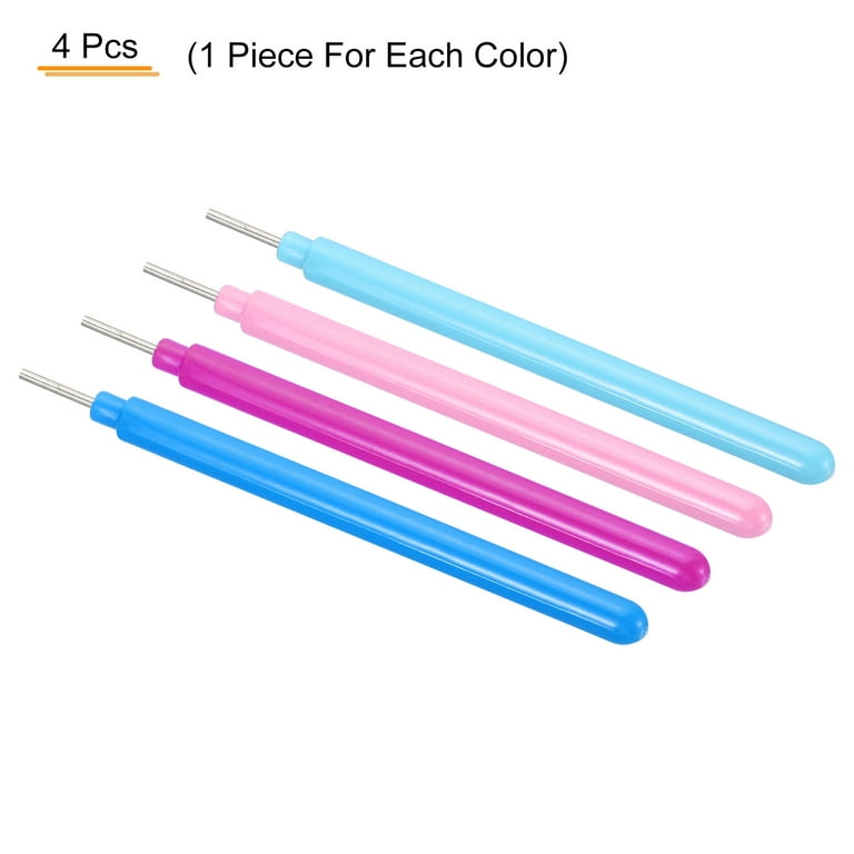 Uxcell Paper Strips Quilling Tool Slotted Needle Pen Curling Rolling, 4  Color 4 Pack 