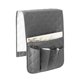 thumbnail image 2 of Bolsa organizadora colgante para reposabrazos de sofá con múltiples bolsillos para control remoto, libros y teléfono. Organizador de mesita de noche de poliéster gris, 88 x 32 cm., 2 of 6