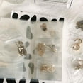 thumbnail image 6 of Transparent Jewelry Storage Book, Comes with 50 Sealed Bags, Sealed Clear Jewelry Organizer Bag, Easter Decor, Portable Storage for Earrings, Necklaces, Rings & Small Accessories, White, 6 of 8