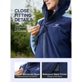 thumbnail image 4 of CAMEL Women's Athletic Jakcet Coats Lightweight Waterproof Fashion Outerwear Jackets Outdoor Casual Sportswear Blue, 4 of 13