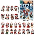 thumbnail image 2 of chaungfeng 2025 Christmas Advent Calendar, 24-Day Cute Cat Theme Countdown Calendar Acrylic Nativity Pendants Set, Countdown to Christmas with Hanging Ornaments for Xmas Tree Decor, 2 of 4