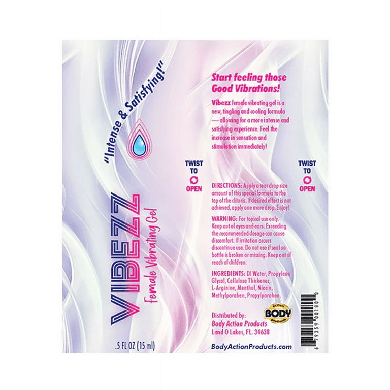 Vibezz Female Arousal Gel Intensifying Stimulating Cooling & Tingling Lube, 15 ml - Walmart.com Vibezz Female Arousal Gel Intensifying Stimulating Cooling & Tingling Lube, 15 ml - Walmart.com