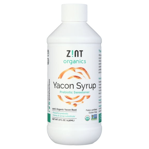 Zint Organic Prebiotic Yacon Syrup, 8.0 Oz
