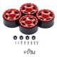 thumbnail image 1 of 4pcs cubo de rueda de aluminio durable viscosa libre fácilmente instalación 1/24 RC coche actualización piezas para el coche de control remoto, 1 of 8