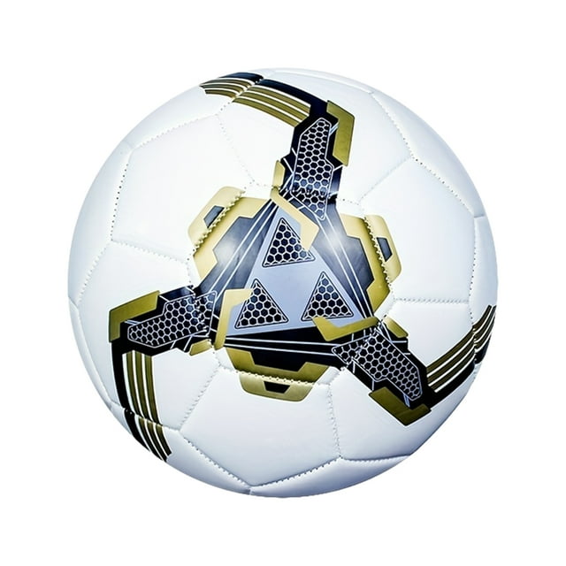 Maytalsory Ballon de Soccer d'Entraînement pour Prairie Extérieure – Léger et Portable avec Performance Durable Or 5 1Ensemble