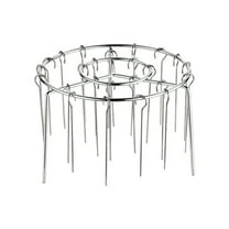 Stainless Steel Grill Rack For Air Fryer Oven, No-Flip Design With 12 Skewers, Large Capacity Efficient Cooking Tool For Family Meals And Gatherings