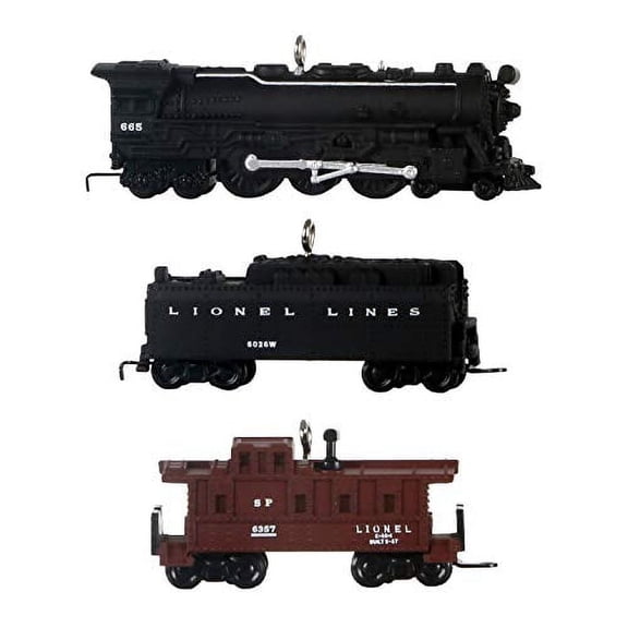 Hallmark Keepsake Christmas Ornaments 2020, Mini Lionel Trains 2201WS Fireball Express, Set of 3