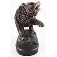 thumbnail image 2 of Wall Street Stock Market Grizzly Bear Attacking Paw Slash Bronze Electroplated Figurine, 2 of 4