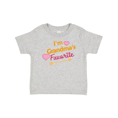

Inktastic I m Grandma s Favorite with Arrow and Hearts in Pink Gift Baby Boy or Baby Girl T-Shirt
