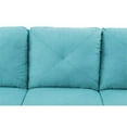 thumbnail image 3 of Starhome L Shaped Green Couch with Storage Ottoman(Pillows Included) Microfiber, 3 of 7