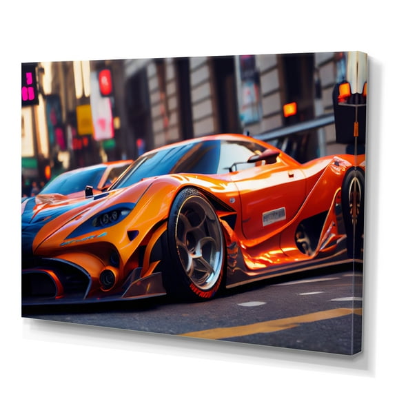 Designart Tunning Car Drifting In Toyko IV Canvas Wall Art