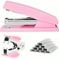 thumbnail image 2 of Stapler 25 Sheet Capacity with 1000 Staples and Staple Remover - Staplers for Desk Non-Slip Office Stapler with Staples for Office Pink, 2 of 9