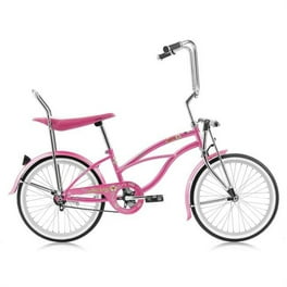 Female Beach Cruiser Banana Seat Bicycle Purple
