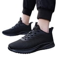 thumbnail image 3 of PEASKJP Sneakers Slip On Shoes for Men Mesh Breathable Lightweight Non Slip Comfort Gym Shoes Walking Shoes Black 45, 3 of 5