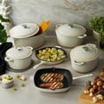 thumbnail image 2 of BergHOFF Neo Cast Iron 8qt. Oval Dutch Oven 13" with Lid, Meringue, 2 of 7