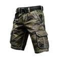 thumbnail image 5 of CONZONE Mens Cargo Shorts Buttons Summer Shorts For Men Camouflage Lightweight Loose Fit Outdoor Shorts With Pockets, 5 of 5