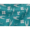 thumbnail image 4 of oneOone Viscose Jersey Fabric Arrow Sign & Check Kasuri Printed Craft Fabric BTY 60 Inch Wide, 4 of 5