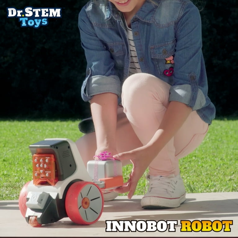 Dr. STEM Toys Innobot Coding Robot Toy | Robotics Science Kit for Kids Ages  8 & Up | Bluetooth Enabled, Easy to Build & Program, Performs Multiple