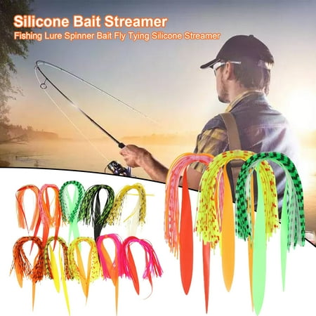 Sportteer Lure Skirt Skirt Bait Flexible Lure Skirt Set for Trolling Fishing Spinner Bait Fly Tying
