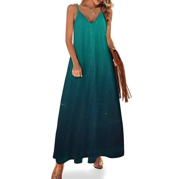 Bright Sunshine Through Deep Blue Sea Sleeveless Dress for Women Clothing Female Women's Summer Skirt