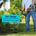 thumbnail image 3 of BLACK+DECKER 40V MAX* 13 inch, 2 in 1 Cordless String Trimmer/Edger with POWERCOMMAND Kit, LST136, 3 of 14