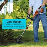 BLACK+DECKER 40V MAX* Lithium String Trimmer LST136 with Power Command ...