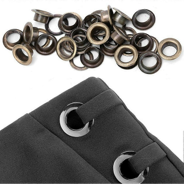 100 Pcs Brass Cloth DIY Tool Knitting Accessory Anti Rust Leather Craft Eyelet(Bronze 8mm)