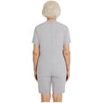 thumbnail image 2 of TTAO Men's Anti-Strip Adaptive Jumpsuit Short Sleeve Adaptive Rompers for Elderly Special Needs Patients Grey L, 2 of 7