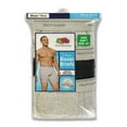 thumbnail image 3 of Fruit of the Loom Men's Black and Gray Boxer Briefs, 3 Pack, 3 of 7